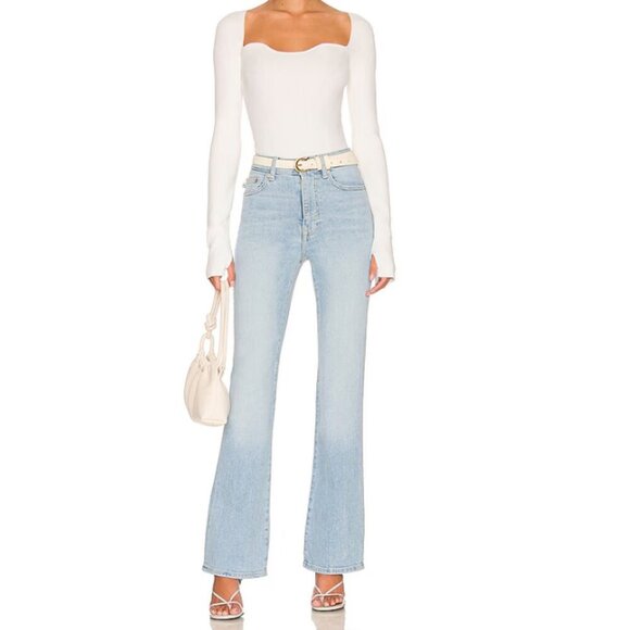 Lovers and Friends Greyson Ultra High Rise Slim Boot in cypress size 28 - Picture 1 of 15